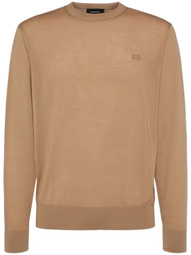 Pull-over En Laine À Col Ras-du-cou - DSQUARED2 - Modalova