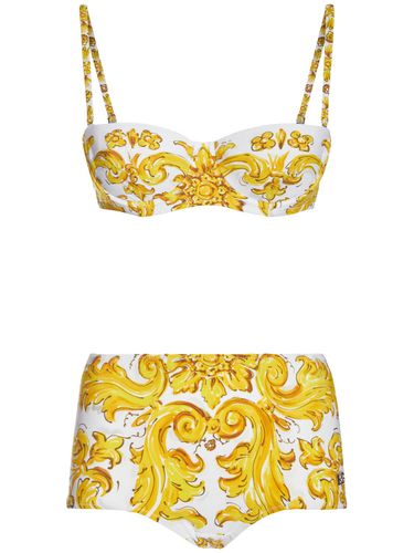 Bikini Imprimé Maiolica - DOLCE & GABBANA - Modalova