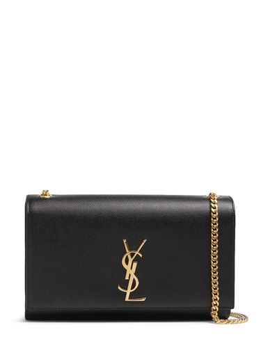 Sac Porté Épaule Moyen En Cuir Grainé Kate - SAINT LAURENT - Modalova