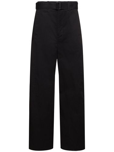 Pantalon Torsadé En Coton & Ceinture - LEMAIRE - Modalova