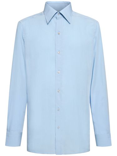 Chemise Slim En Soie Mélangée Fluide - TOM FORD - Modalova