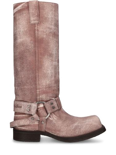 Bottes Hautes En Denim Balius 35 Mm - ACNE STUDIOS - Modalova