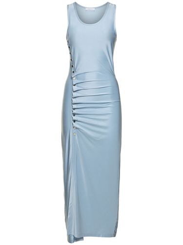 Robe Midi En Jersey Drapé Sans Manches - RABANNE - Modalova