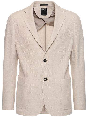 Blazer En Jersey De Coton - ZEGNA - Modalova