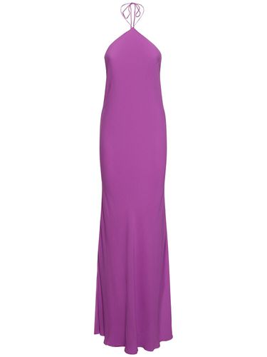 Robe Longue En Georgette De Soie Rebecca - THE ANDAMANE - Modalova