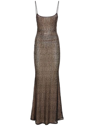 Robe Longue En Mesh À Sequins Ninfea - THE ANDAMANE - Modalova