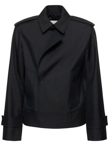 Veste Bomber En Soie - BURBERRY - Modalova