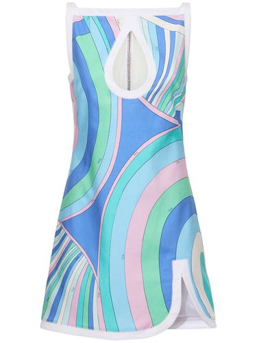 Robe Courte En Toile Imprimée - PUCCI - Modalova