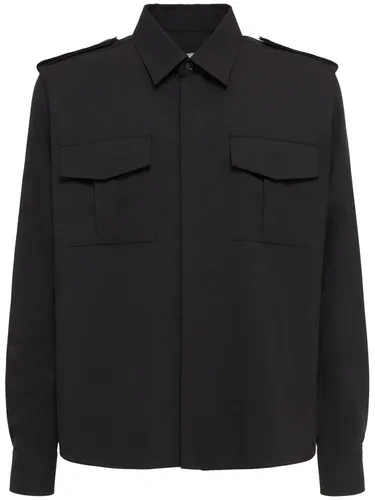 Chemise Militaire En Toile De Laine - AMI PARIS - Modalova