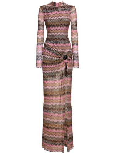 Robe Longue En Lurex Ajouré À Chevrons - MISSONI - Modalova