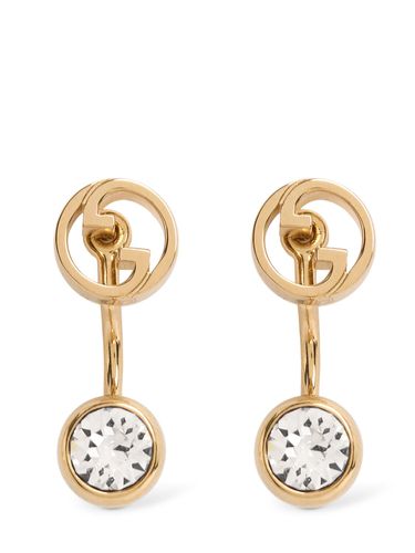 Boucles D'oreilles En Laiton Embelli Blondie - GUCCI - Modalova