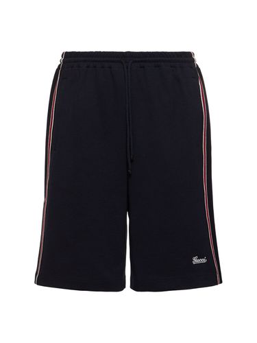 Short De Basket-ball En Coton À Logo - GUCCI - Modalova