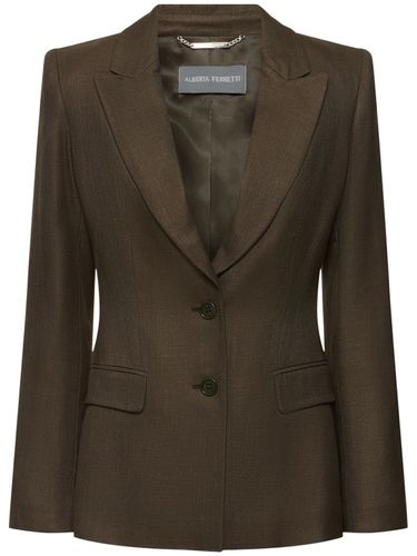 Blazer En Sergé Deviscose À Boutonnage Simple - ALBERTA FERRETTI - Modalova