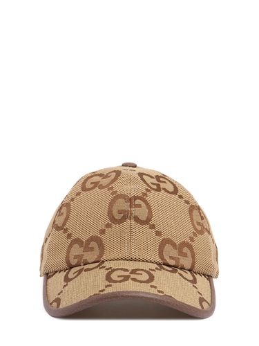 Casquette En Coton Mélangé Gg Maxi - GUCCI - Modalova