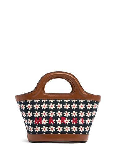 Sac Micro En Toile Imprimée Tropicalia - MARNI - Modalova