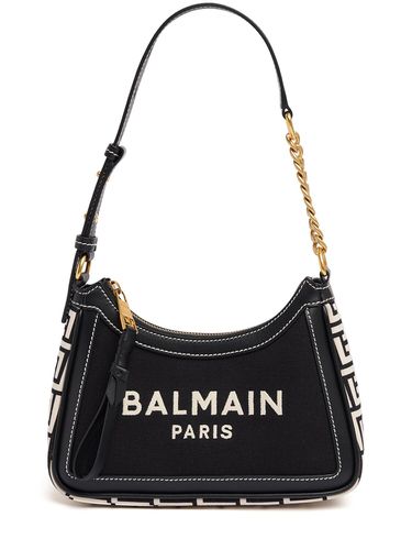 Sac Porté Épaule En Toile Et Cuir B-army - BALMAIN - Modalova