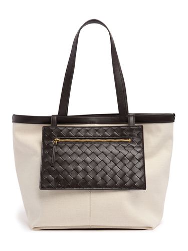 Sac Cabas Moyen En Toile Flip Flap - BOTTEGA VENETA - Modalova