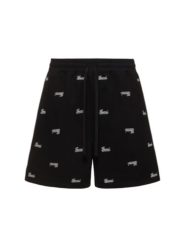 Short En Jersey De Coton À Logo - GUCCI - Modalova