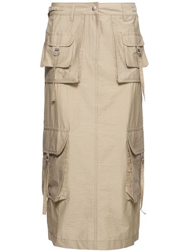 Jupe Cargo Longue En Coton Mélangé - ACNE STUDIOS - Modalova