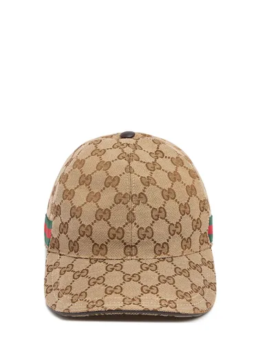 Casquette En Toile Gg Supreme - GUCCI - Modalova