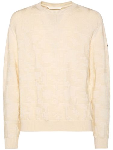 Pull-over En Laine Vierge À Col Ras-du-cou - MONCLER - Modalova