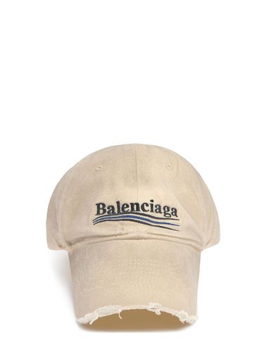 Casquette En Coton Political Campaign - BALENCIAGA - Modalova