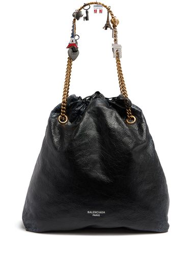 Sac Cabas Moyen En Cuir Crush - BALENCIAGA - Modalova