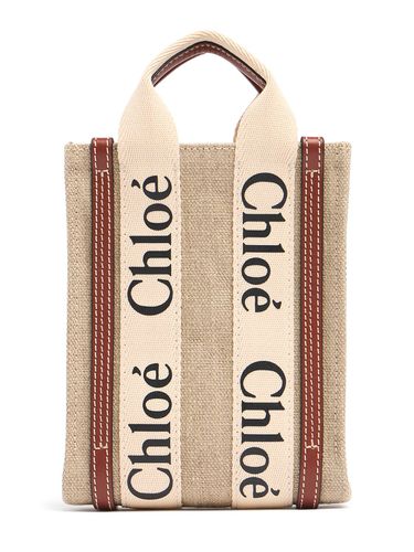 Sac Moyen En Lin Woody - CHLOÉ - Modalova