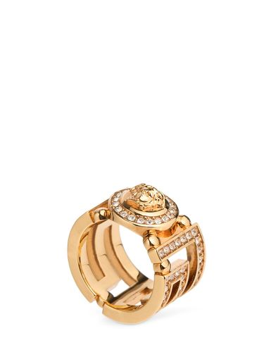 Bague En Cristaux Medusa - VERSACE - Modalova