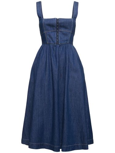 Robe Bustier Mi-longue En Denim Tagliatelle - REFORMATION - Modalova