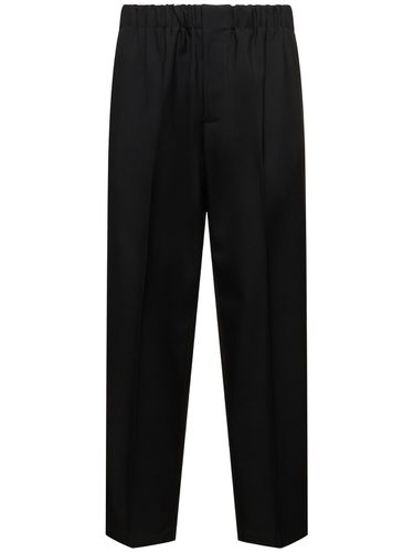 Pantalon Court Relaxed Fit En Gabardine De Laine - JIL SANDER - Modalova