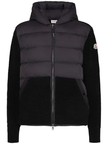 Cardigan En Laine Vierge Et Cachemire - MONCLER - Modalova