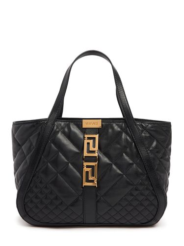 Petit Sac Cabas En Cuir Matelassé - VERSACE - Modalova