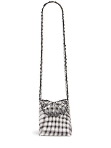 Sac Porté Épaule Mini En Mesh Pixel - RABANNE - Modalova