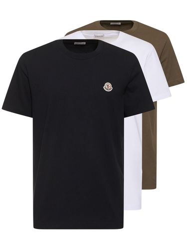 Lot De 3 T-shirts En Coton - MONCLER - Modalova