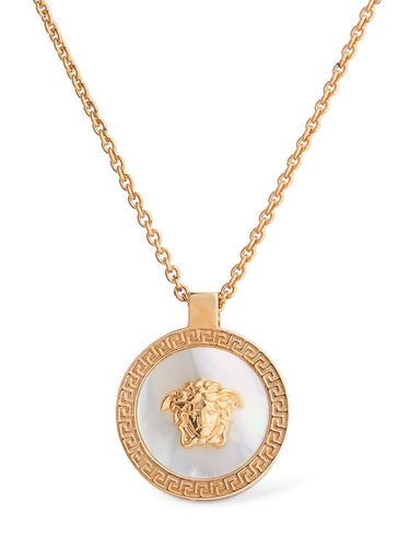 Collier En Nacre À Logo Medusa - VERSACE - Modalova