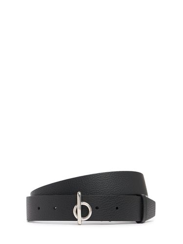 Ceinture En Cuir Avec Boucle B 3 Cm - BURBERRY - Modalova