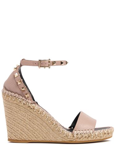 Compensées En Cuir Rockstud 105 Mm - VALENTINO GARAVANI - Modalova