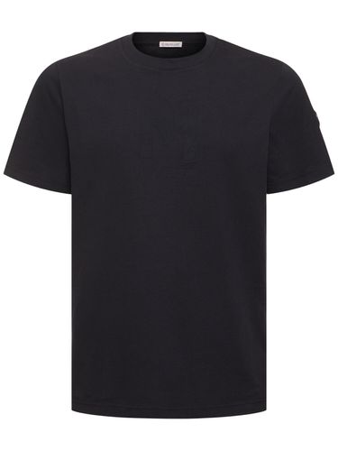 T-shirt En Coton Détail Logo - MONCLER - Modalova