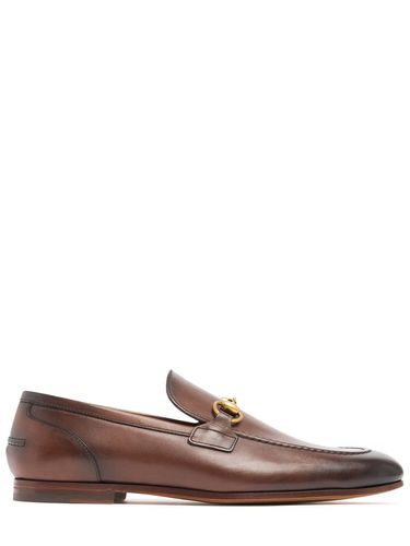 Mocassins En Cuir Jordaan Horsebit - GUCCI - Modalova