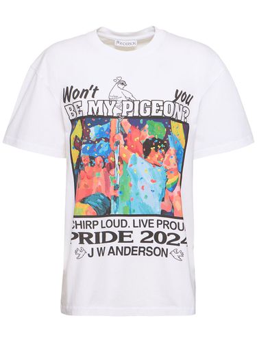 T-shirt En Jersey Imprimé Jw Pride - JW ANDERSON - Modalova