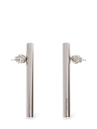 Boucles D’oreilles En Laiton T-bar - ALEXANDER MCQUEEN - Modalova