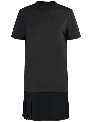 Robe Cintrée En Sergé & T-shirt En Cogon - BALENCIAGA - Modalova