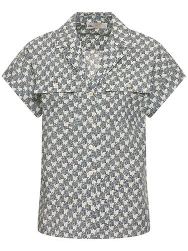 Chemise En Popeline De Coton Imprimé - TORY BURCH - Modalova