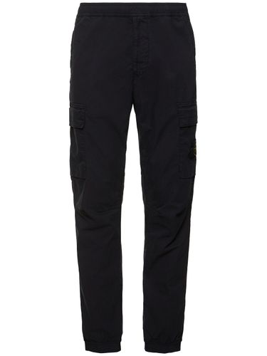 Pantalon Fuselé En Coton Stretch - STONE ISLAND - Modalova