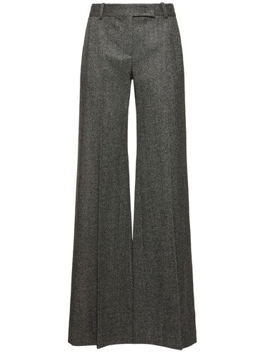 Pantalon Ample En Laine Mélangée - ERMANNO SCERVINO - Modalova