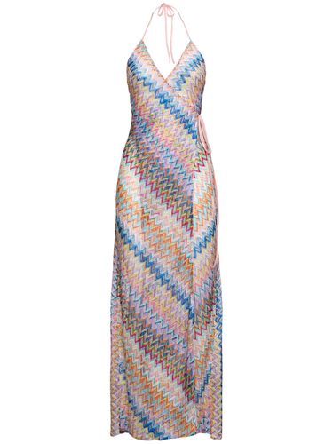 Robe Longue En Lurex À Encolure Licou - MISSONI - Modalova