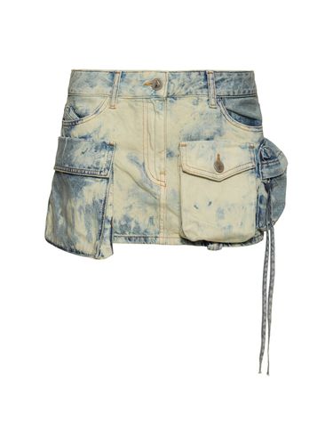 Jupe Cargo Courte En Denim Délavé Fay - THE ATTICO - Modalova