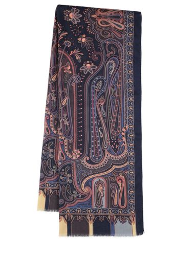 Foulard En Laine Et Soie - ETRO - Modalova