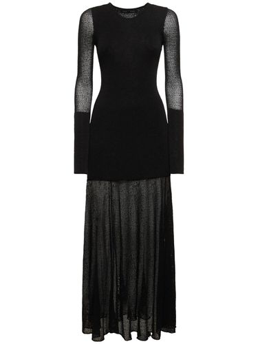 Robe Longue En Maille De Mesh Transparent Anita - PROENZA SCHOULER - Modalova